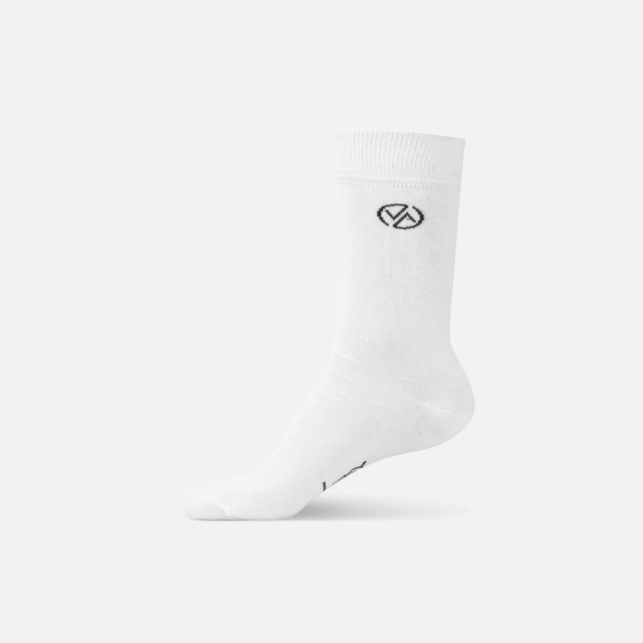 Ponožky vysoké biele