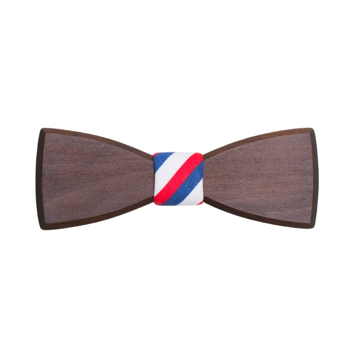 BeWooden Drevený motýlik Trikolóra