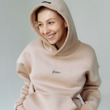 Urban Mikina s kapucňou Oversize Beige