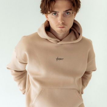 Urban Mikina s kapucňou Oversize Beige