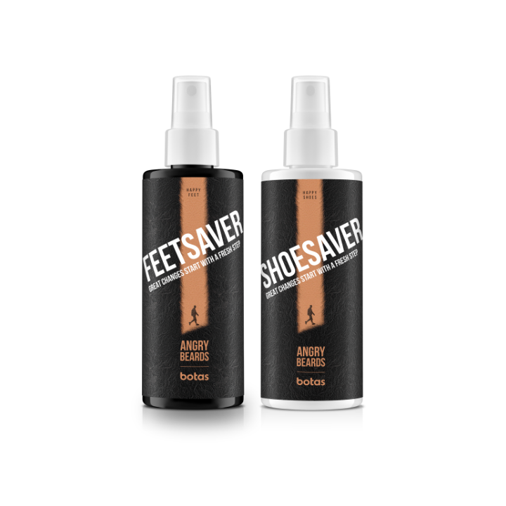 Botas x Angry Beards Saver Set – dezodoranty na nohy a topánky